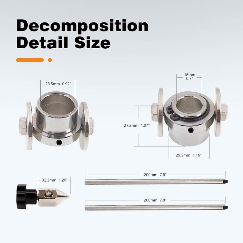 BDR PT-31 Circle Guide LG40Circinus Roller Guide JG-40WSD-40 compasses WheelRoller Guide for PT-31 PlasmaTorch CUT40 CUT50D LGK40Plasma Cutter Torch PK1 - Image 2